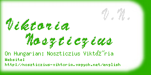 viktoria noszticzius business card